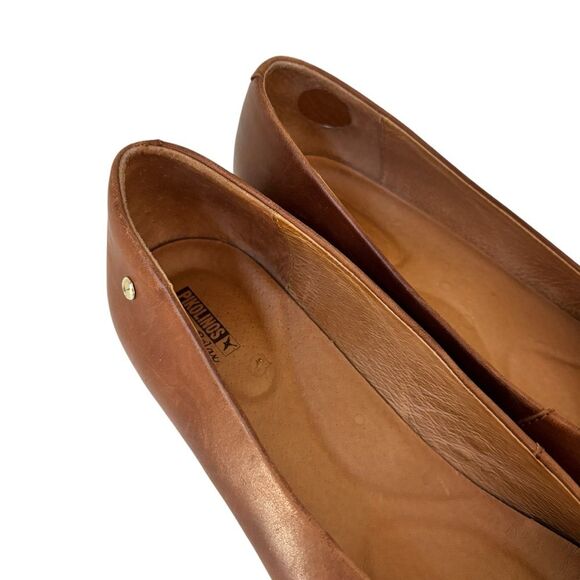 PIKOLINOS Women's Tan Leather Calafat Pump Sz 42 - Picture 9 of 11